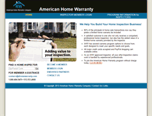 Tablet Screenshot of ahomewarranty.com